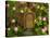 The Tree Trunk with Gates to the Magic Elves Castle. Raster Version.-Dazdraperma-Stretched Canvas