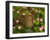 The Tree Trunk with Gates to the Magic Elves Castle. Raster Version.-Dazdraperma-Framed Photographic Print