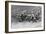 The Trek During the Snowstorm, 1909-Stanley L Wood-Framed Giclee Print