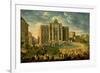 The Trevi Fountain In Rome 1753-56-Giovanni Paolo Pannini-Framed Art Print