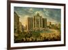The Trevi Fountain In Rome 1753-56-Giovanni Paolo Pannini-Framed Art Print