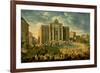 The Trevi Fountain In Rome 1753-56-Giovanni Paolo Pannini-Framed Art Print