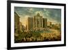 The Trevi Fountain In Rome 1753-56-Giovanni Paolo Pannini-Framed Art Print