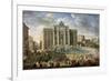 The Trevi Fountain in Rome (Pope Benidict XIV Visits the Trevi Fountain in Rom), 18th Century-Giovanni Paolo Panini-Framed Giclee Print