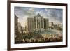 The Trevi Fountain in Rome (Pope Benidict XIV Visits the Trevi Fountain in Rom), 18th Century-Giovanni Paolo Panini-Framed Giclee Print