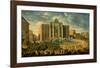 The Trevi Fountain in Rome-Giovanni Paolo Pannini-Framed Art Print