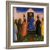 The Trial by Fire of St. Francis before the Sultan, C.1435-40-Fra Angelico-Framed Giclee Print