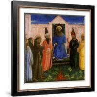 The Trial by Fire of St. Francis before the Sultan, C.1435-40-Fra Angelico-Framed Giclee Print