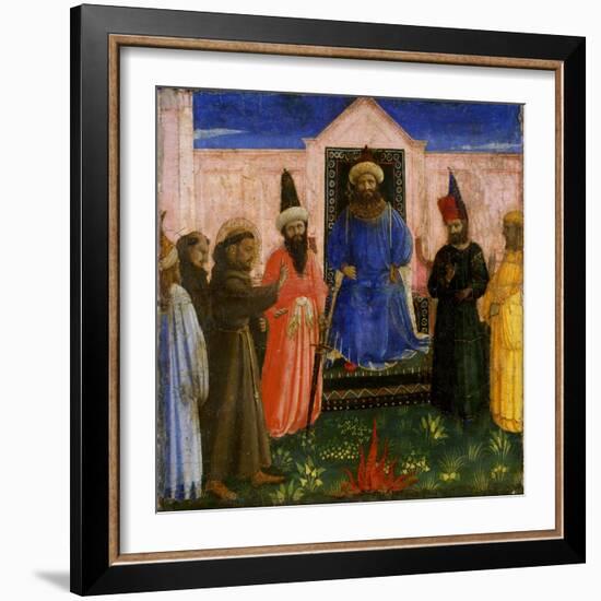 The Trial by Fire of St. Francis before the Sultan, C.1435-40-Fra Angelico-Framed Giclee Print