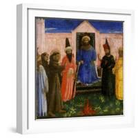 The Trial by Fire of St. Francis before the Sultan, C.1435-40-Fra Angelico-Framed Giclee Print