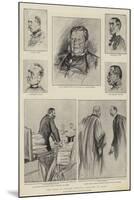 The Trial of Captain Dreyfus at Rennes, Sketches in Court-Charles Paul Renouard-Mounted Giclee Print