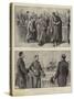 The Trial of Captain Dreyfus at Rennes, Sketches in Court-null-Stretched Canvas