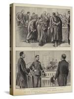The Trial of Captain Dreyfus at Rennes, Sketches in Court-null-Stretched Canvas