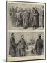 The Trial of Captain Dreyfus at Rennes, Sketches in Court-null-Mounted Giclee Print