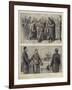 The Trial of Captain Dreyfus at Rennes, Sketches in Court-null-Framed Giclee Print