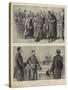 The Trial of Captain Dreyfus at Rennes, Sketches in Court-null-Stretched Canvas