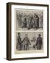 The Trial of Captain Dreyfus at Rennes, Sketches in Court-null-Framed Giclee Print