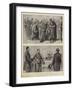 The Trial of Captain Dreyfus at Rennes, Sketches in Court-null-Framed Giclee Print