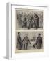 The Trial of Captain Dreyfus at Rennes, Sketches in Court-null-Framed Giclee Print