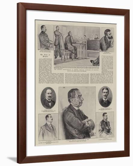 The Trial of Captain Dreyfus at Rennes-Charles Paul Renouard-Framed Giclee Print