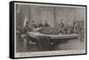 The Trial of Eighteen Armenians for Murder in the Court of Justice at Stamboul-Alexander Stuart Boyd-Framed Stretched Canvas