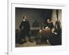 The Trial of Galileo-Cristiano Banti-Framed Art Print