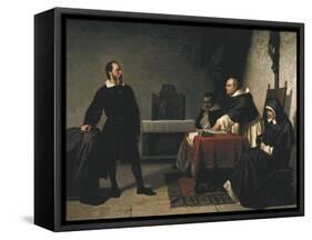 The Trial of Galileo-Cristiano Banti-Framed Stretched Canvas
