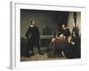 The Trial of Galileo-Cristiano Banti-Framed Art Print