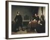 The Trial of Galileo-Cristiano Banti-Framed Art Print