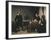 The Trial of Galileo-Cristiano Banti-Framed Art Print