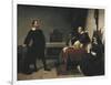 The Trial of Galileo-Cristiano Banti-Framed Art Print