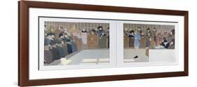 The Trial of Joan of Arc in Rouen Castle in 1431 from 'Jeanne D'Arc', C.1910-Louis Maurice Boutet De Monvel-Framed Premium Giclee Print