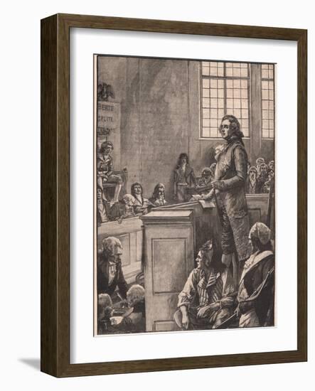 The Trial of Louis XVI-Henry Marriott Paget-Framed Giclee Print