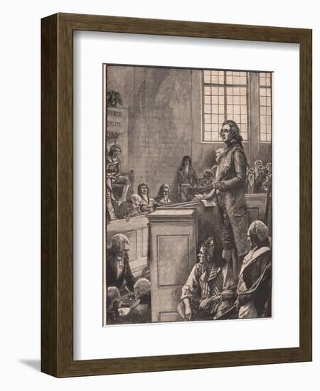 The Trial of Louis XVI-Henry Marriott Paget-Framed Giclee Print