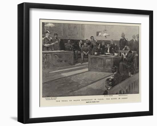 The Trial of Major Esterhazy in Paris, the Scene in Court-Frank Craig-Framed Giclee Print