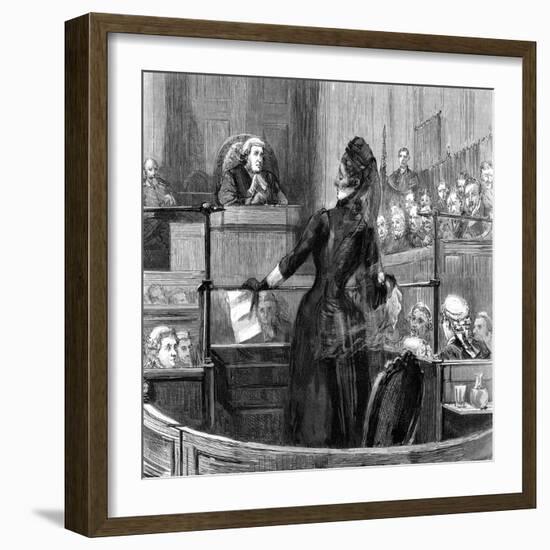 The Trial of Mrs Maybrick at Liverpool, 1889-null-Framed Giclee Print