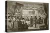 The Trial of Queen Anne before the Kings' Commissioners, Engraved by Butterworth and Heath-James Godwin-Stretched Canvas