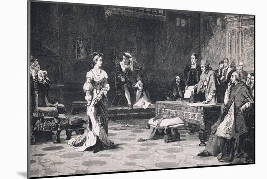 The Trial of Queen Catherine 1528-Lattanzio Querena-Mounted Giclee Print