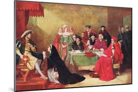 The Trial of Queen Catherine, Illustration from 'Hutchinson's History of the Nations', c.1910-Henry Nelson O'Neil-Mounted Giclee Print