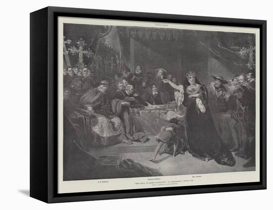 The Trial of Queen Katharine in Shakspere's Henry VIII-George Henry Harlow-Framed Stretched Canvas