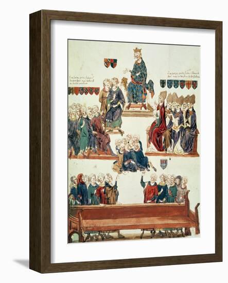 The Trial of Robert D'Artois, Count of Beaumont, Presided Over by Philip VI in 1331-Nicolas Claude Fabri De Peiresc-Framed Giclee Print