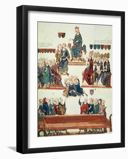 The Trial of Robert D'Artois, Count of Beaumont, Presided Over by Philip VI in 1331-Nicolas Claude Fabri De Peiresc-Framed Giclee Print
