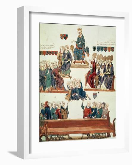 The Trial of Robert D'Artois, Count of Beaumont, Presided Over by Philip VI in 1331-Nicolas Claude Fabri De Peiresc-Framed Giclee Print