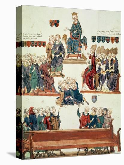 The Trial of Robert D'Artois, Count of Beaumont, Presided Over by Philip VI in 1331-Nicolas Claude Fabri De Peiresc-Stretched Canvas