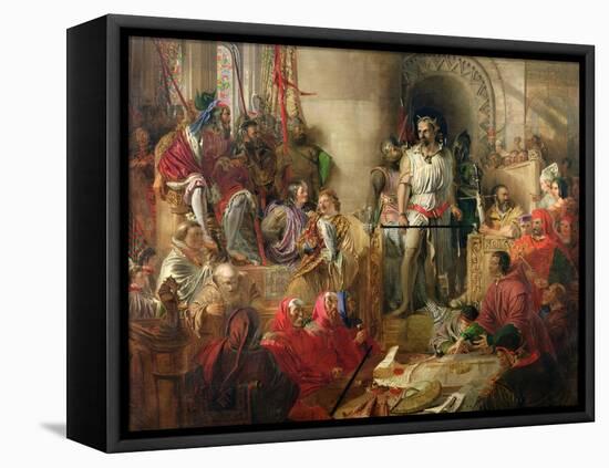 The Trial of Sir William Wallace at Westminster-William Bell Scott-Framed Stretched Canvas