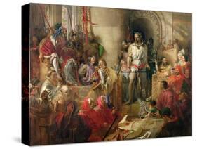 The Trial of Sir William Wallace at Westminster-William Bell Scott-Stretched Canvas