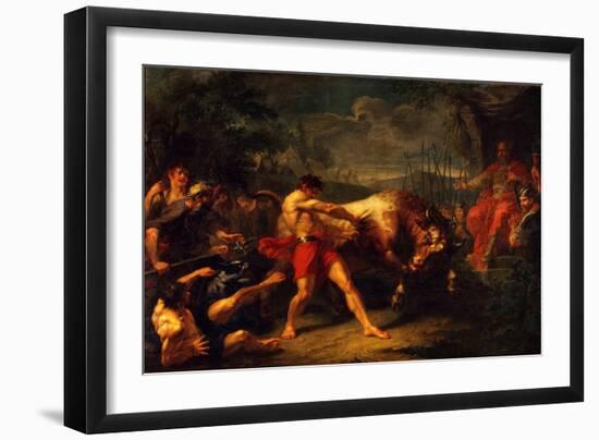 The Trial of Strength of Yan Usmar, 1796-Grigori Ivanovich Ugryumov-Framed Giclee Print