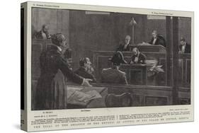The Trial of the Assassin of the Empress of Austria in the Palais De Justice, Geneva-null-Stretched Canvas