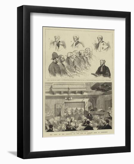 The Trial of the Directors of the City of Glasgow Bank at Edinburgh-null-Framed Premium Giclee Print