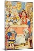 The Trial of the Knave of Hearts, Illustration from Alice in Wonderland by Lewis Carroll-John Tenniel-Mounted Giclee Print